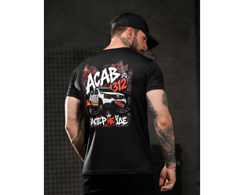 Тактична футболка SELION ACAB black ВТ4674