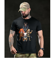 Тактична футболка SELION Team black ВТ4688