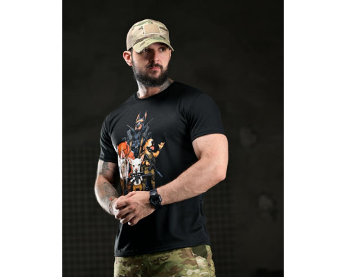 Тактична футболка SELION Team black ВТ4688