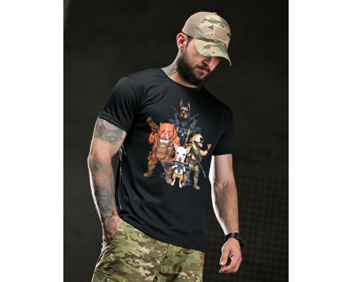 Тактична футболка SELION Team black ВТ4688