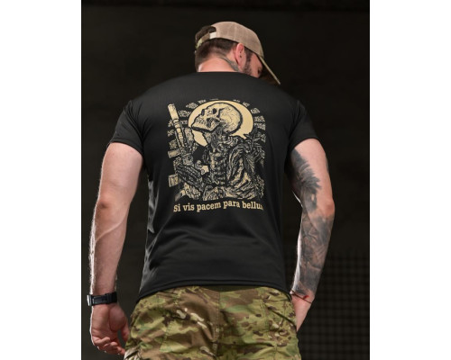 Тактична футболка BORN OF WAR para bellum black ВТ4744