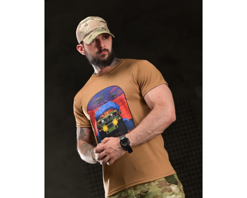 Тактична футболка BORN OF WAR highway coyot ВТ4748