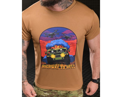 Тактична футболка BORN OF WAR highway coyot ВТ4748