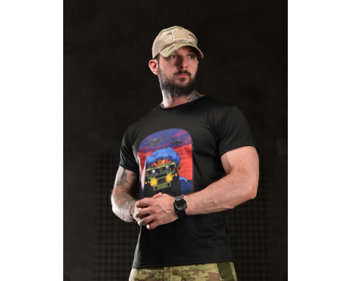 Тактична футболка BORN OF WAR highway black ВТ4749