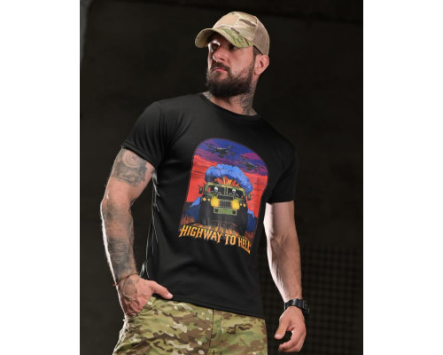 Тактична футболка BORN OF WAR highway black ВТ4749