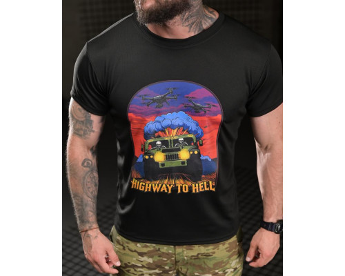 Тактична футболка BORN OF WAR highway black ВТ4749