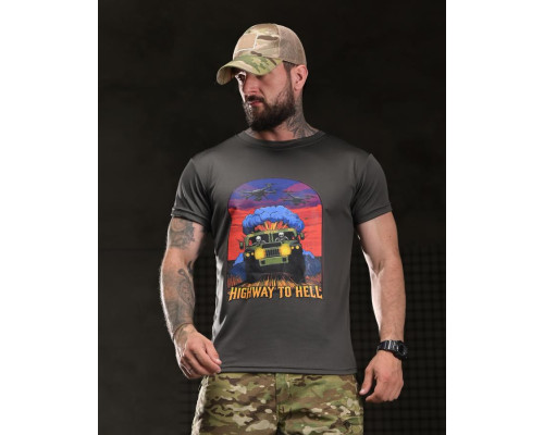 Тактична футболка BORN OF WAR highway grey ВТ4750
