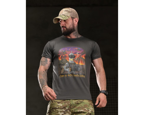 Тактична футболка BORN OF WAR I’m back grey ВТ4752