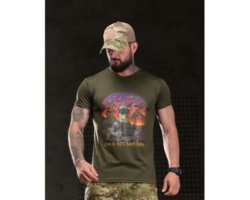 Тактична футболка BORN OF WAR I’m back oliva ВТ4754