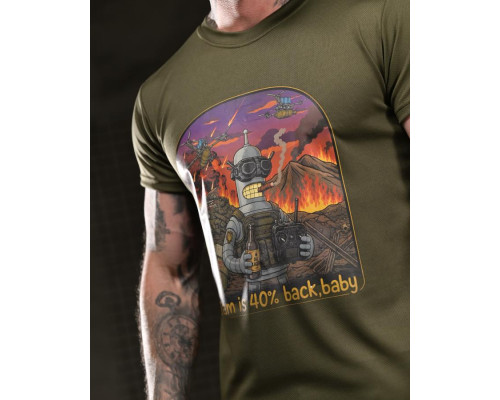Тактична футболка BORN OF WAR I’m back oliva ВТ4754
