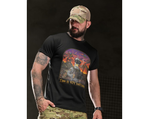 Тактична футболка BORN OF WAR I’m back black ВТ4755