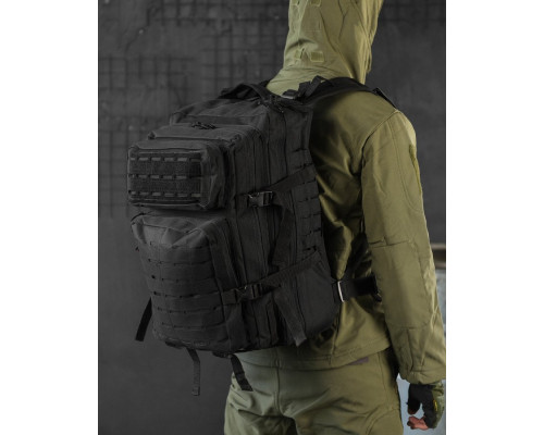 Штурмовий рюкзак US Laser Cut Assault Black 47L ВТ4144