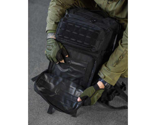 Штурмовий рюкзак US Laser Cut Assault Black 47L ВТ4144