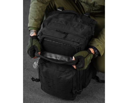 Штурмовий рюкзак US Laser Cut Assault Black 47L ВТ4144