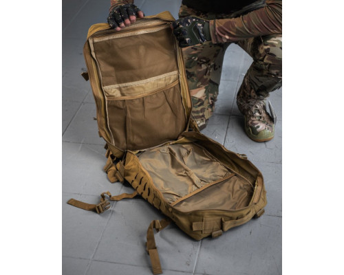 Штурмовий рюкзак US Laser Cut Assault Black cayot  47L   НШ6325