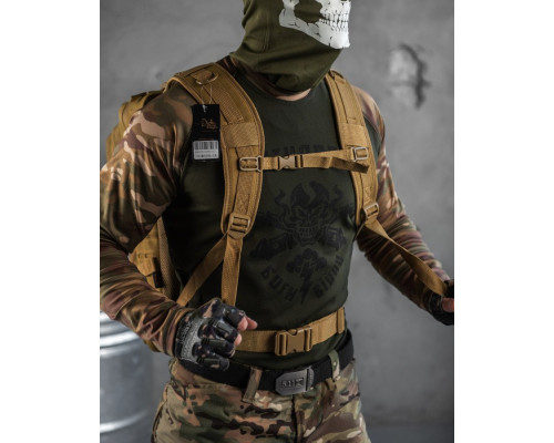 Штурмовий рюкзак US Laser Cut Assault Black cayot  47L   НШ6325