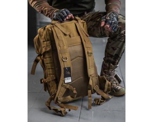 Штурмовий рюкзак US Laser Cut Assault Black cayot  47L   НШ6325