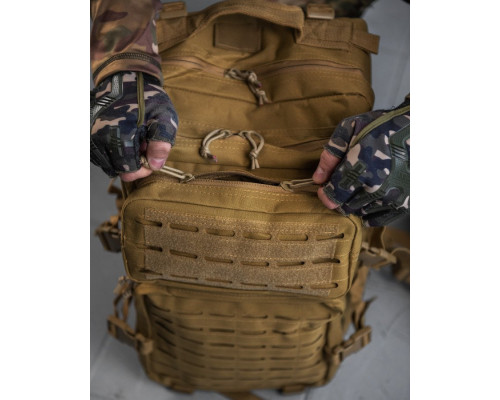 Штурмовий рюкзак US Laser Cut Assault Black cayot  47L   НШ6325