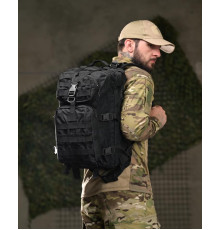 Тактичний штурмовий рюкзак 25л black ВТ6613