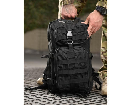 Тактичний штурмовий рюкзак 25л black ВТ6613