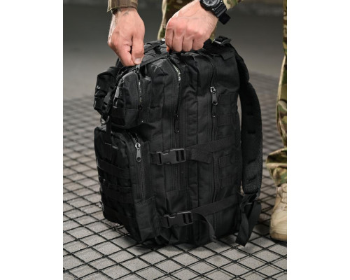 Тактичний штурмовий рюкзак 25л black ВТ6613