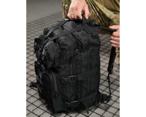Тактичний штурмовий рюкзак 25л black ВТ6613