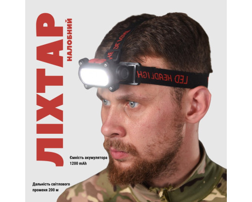 Ліхтарик налобний KX-209 ВТ6009