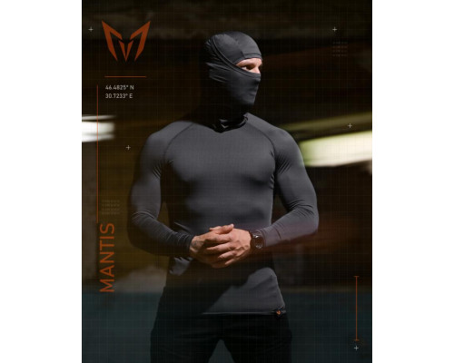 Тактичний лонгслів з балаклавою MANTIS® Phantom LS Combat Shirt - Wolf Grey