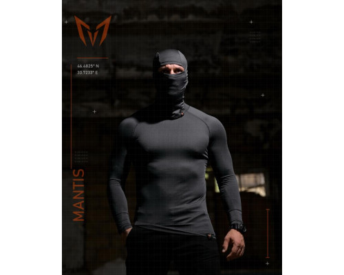 Тактичний лонгслів з балаклавою MANTIS® Phantom LS Combat Shirt - Wolf Grey