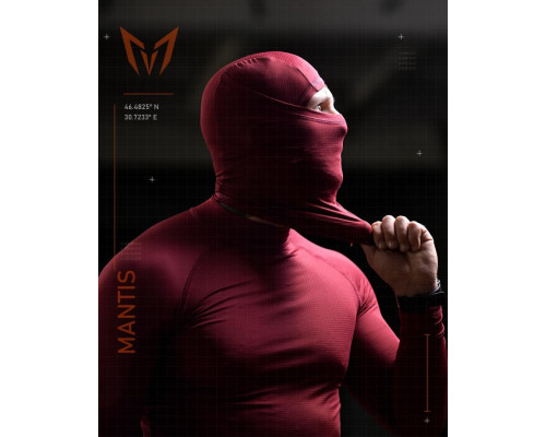 Тактичний лонгслів з балаклавою MANTIS® Phantom LS Combat Shirt - Maroon