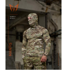 Тактичний лонгслів з балаклавою MANTIS® Phantom LS Combat Shirt - Multicam