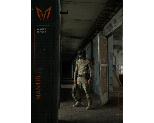 Тактичний лонгслів з балаклавою MANTIS® Phantom LS Combat Shirt - Multicam