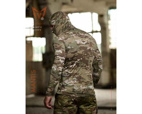 Тактичний лонгслів з балаклавою MANTIS® Phantom LS Combat Shirt - Multicam