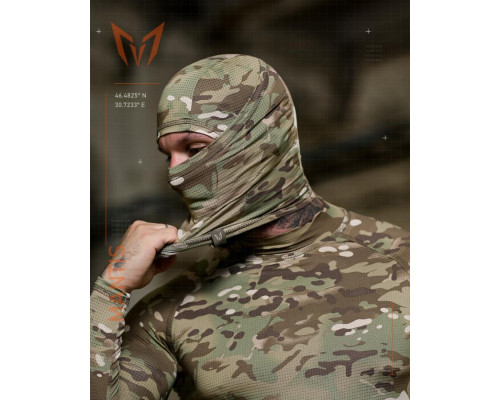 Тактичний лонгслів з балаклавою MANTIS® Phantom LS Combat Shirt - Multicam