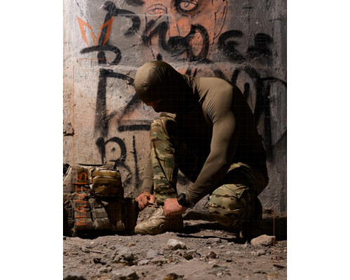 Тактичний лонгслів з балаклавою MANTIS® Phantom LS Combat Shirt - Olive