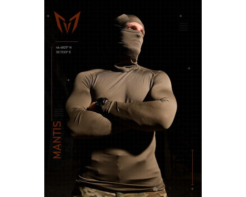 Тактичний лонгслів з балаклавою MANTIS® Phantom LS Combat Shirt - Olive