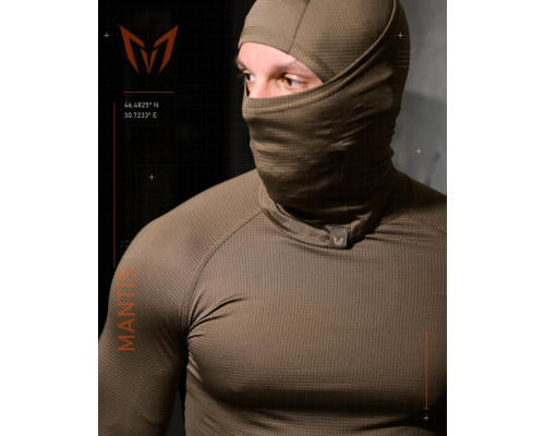 Тактичний лонгслів з балаклавою MANTIS® Phantom LS Combat Shirt - Olive