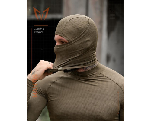 Тактичний лонгслів з балаклавою MANTIS® Phantom LS Combat Shirt - Olive