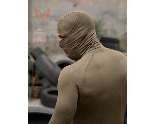 Тактичний лонгслів з балаклавою MANTIS® Phantom LS Combat Shirt - Olive