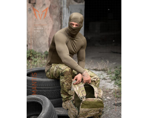 Тактичний лонгслів з балаклавою MANTIS® Phantom LS Combat Shirt - Olive