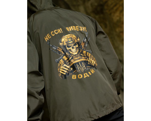 Вітровка в стилі мілітарі BORN OF WAR Водій олива ВТ5440