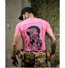 хлопкова футболка Girl pink ПП7758