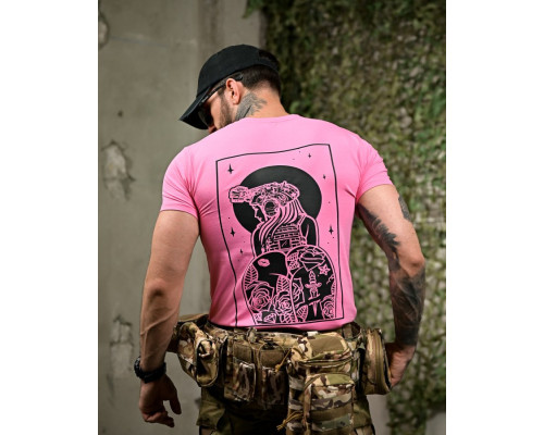 хлопкова футболка Girl pink ПП7758