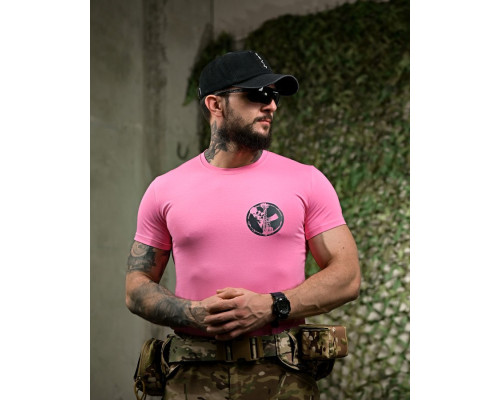 хлопкова футболка Girl pink ПП7758