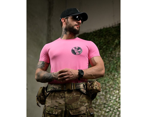 хлопкова футболка Girl pink ПП7758