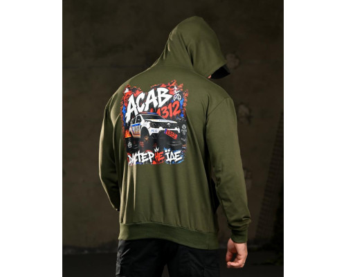 Мілітарі худі TRENASH ACAB олива ВТ4739