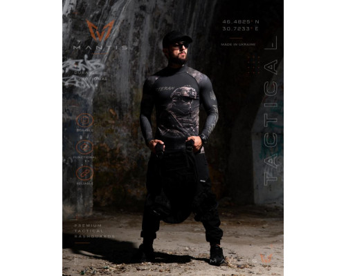 Тактичний рашгард MANTIS® Veteran LS — black