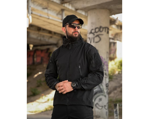 Тактична куртка Softshell ELEMENT black РА4968