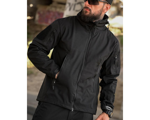 Тактична куртка Softshell ELEMENT black РА4968