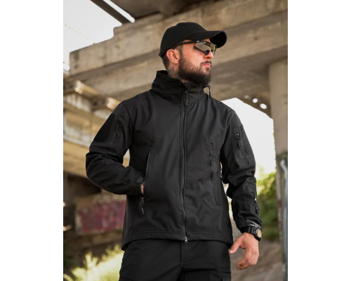 Тактична куртка Softshell ELEMENT black РА4968